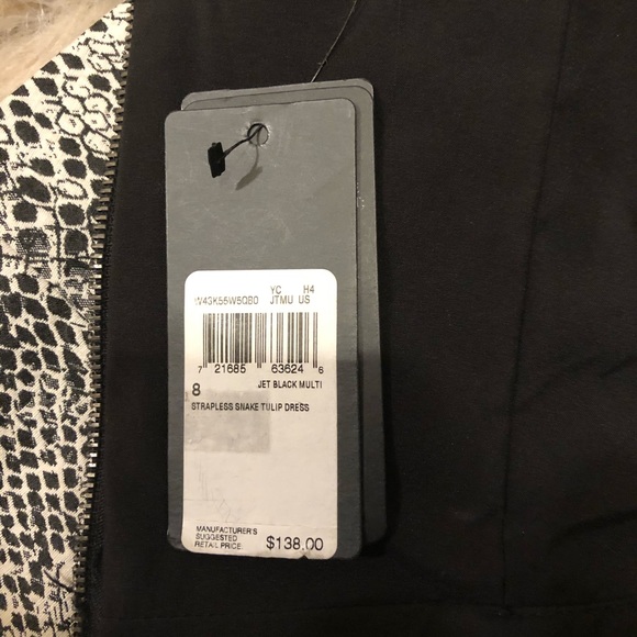 GUESS Strapless snakeskin tulip dress - Picture 7 of 7